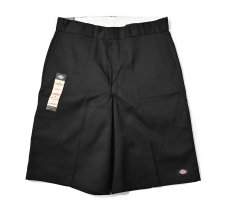 画像1: 00s Deadstock Dickies 42283BK 13Inch Multi-Use Pocket Work Short Black (1)