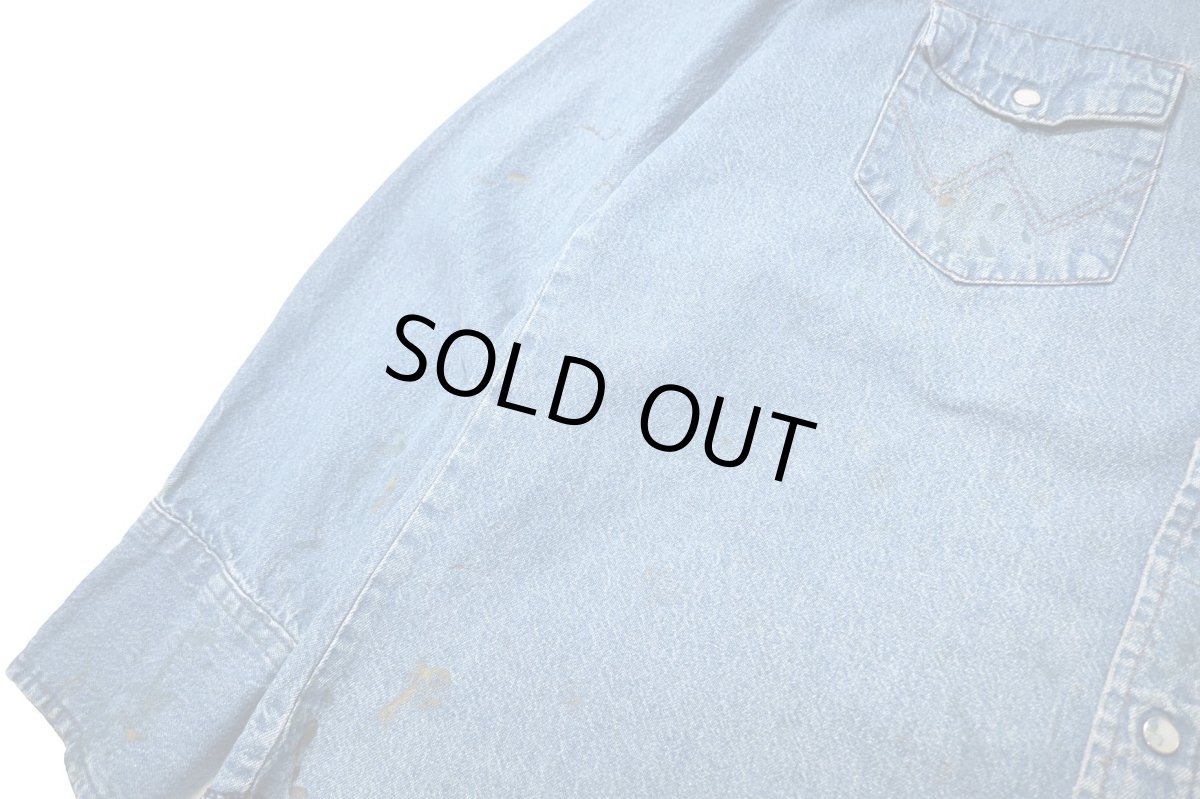 画像4: 90s Used Wrangler Denim Western Shirt (4)