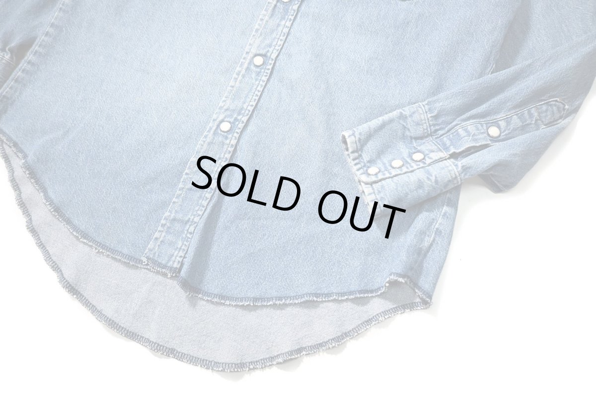 画像3: 80s Used Wrangler Denim Western Shirt made in USA (3)