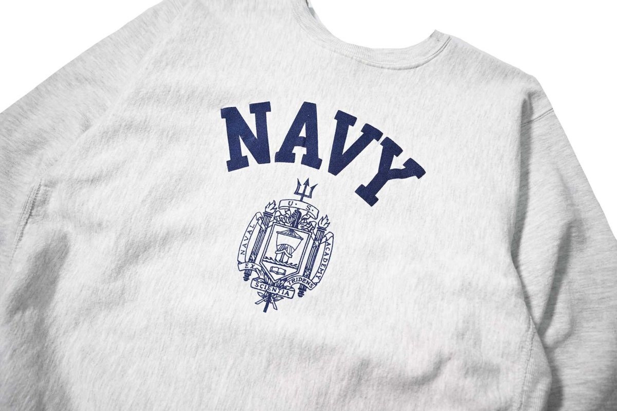 画像2: 90-00s Used USNA Sweat Shirt made in USA (2)
