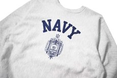 画像2: 90-00s Used USNA Sweat Shirt made in USA (2)