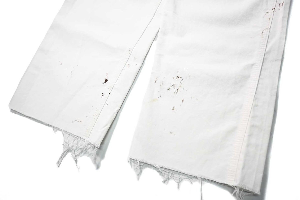 画像3: Used Stan Ray Painted Painter Pants White made in USA (3)