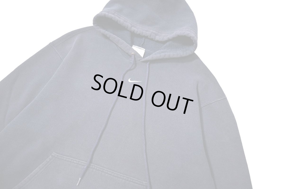 画像2: 90-00s Used Nike Center Swoosh Sweat Hoodie Navy (2)
