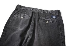 画像4: 90s Used Dockers Denim Pleated Trouser Black made in USA (4)