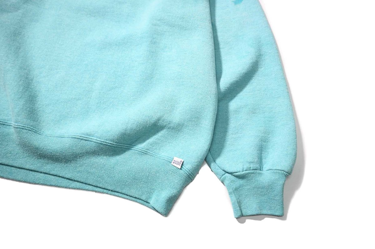 画像3: 90s Used Russell Athletic Blank Sweat Shirt Turquoise made in USA (3)