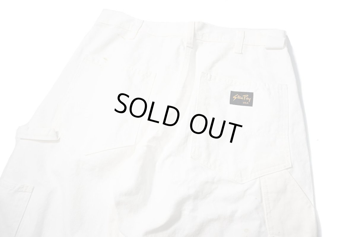 画像4: Used Stan Ray Painted Painter Pants White made in USA (4)