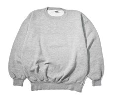 画像1: 90s Used Russell Athletic Blank Sweat Shirt Grey made in USA (1)