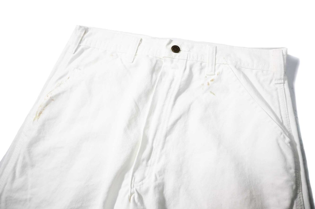 画像2: Used Stan Ray Painted Painter Pants White made in USA (2)