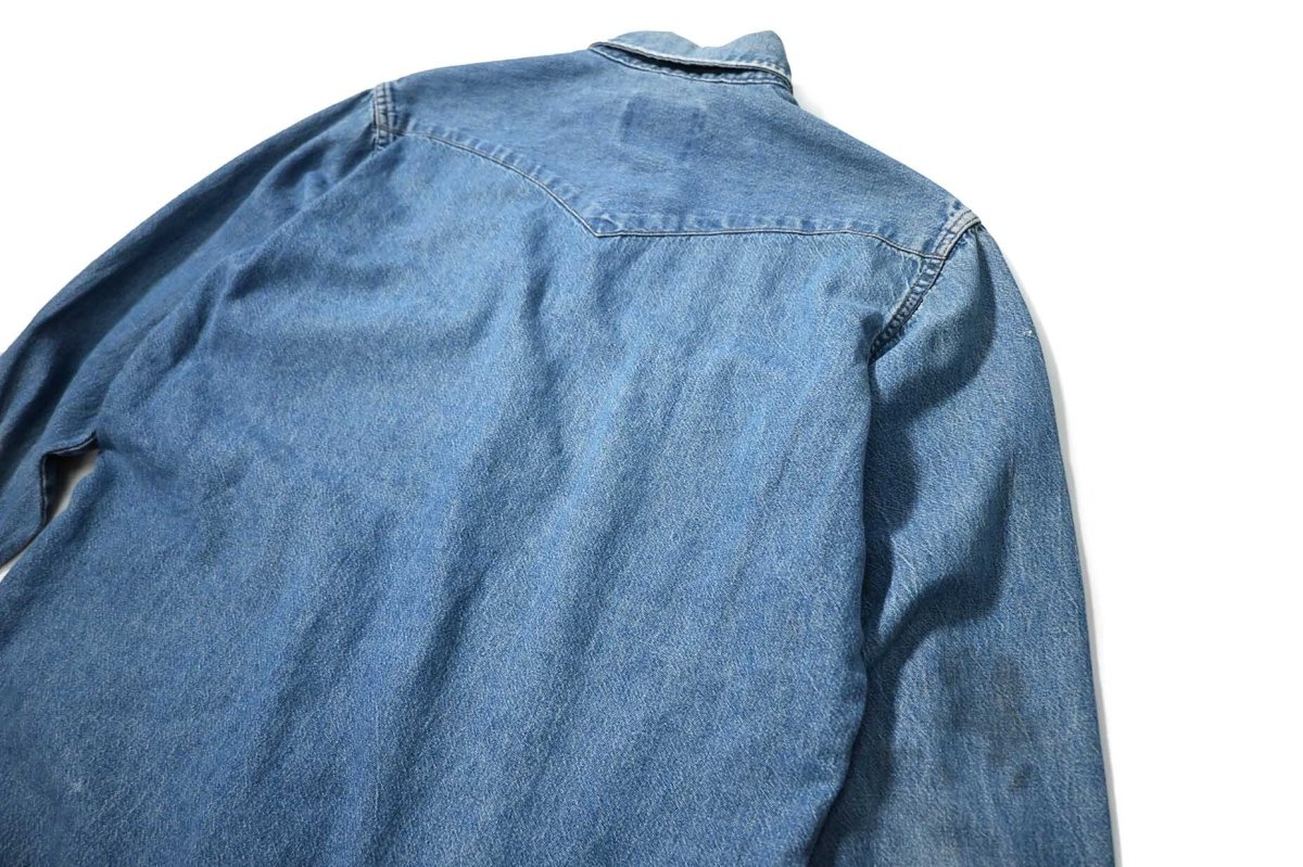 画像5: 80s Used Wrangler Denim Western Shirt made in USA (5)