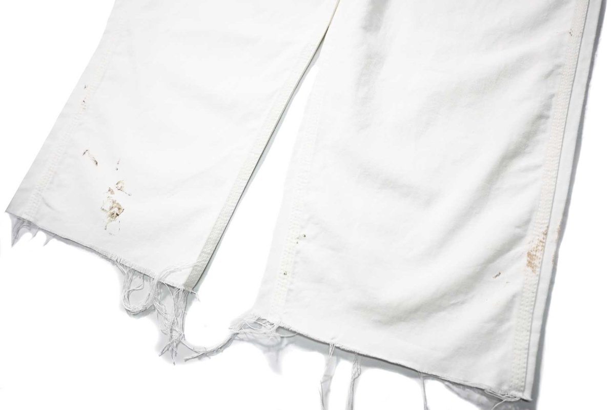 画像3: Used Stan Ray Painted Painter Pants White made in USA (3)