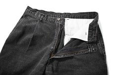 画像5: 90s Used Dockers Denim Pleated Trouser Black made in USA (5)