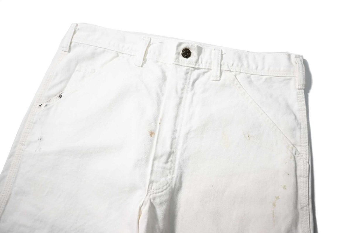 画像2: Used Stan Ray Painted Painter Pants White made in USA (2)