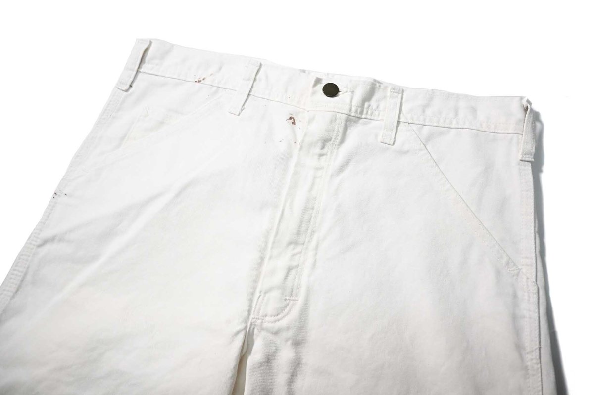 画像2: Used Stan Ray Painted Painter Pants White made in USA (2)