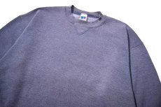 画像2: 90s Used Russell Athletic Blank Sweat Shirt Purple made in USA (2)