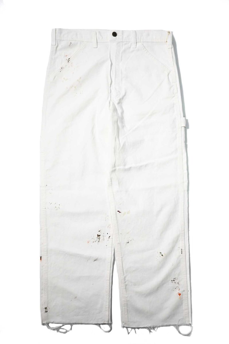 画像1: Used Stan Ray Painted Painter Pants White made in USA (1)