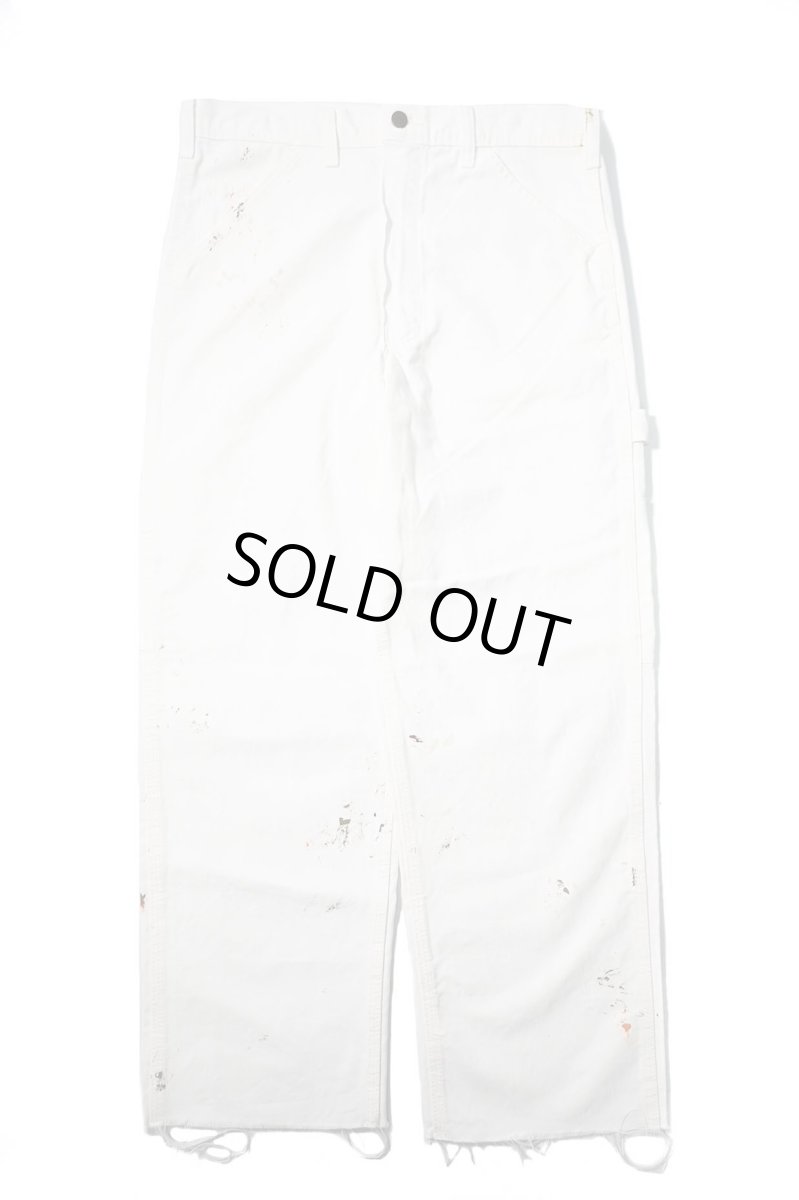画像1: Used Stan Ray Painted Painter Pants White made in USA (1)