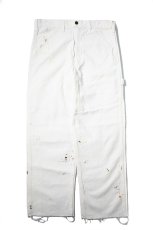 画像1: Used Stan Ray Painted Painter Pants White made in USA (1)
