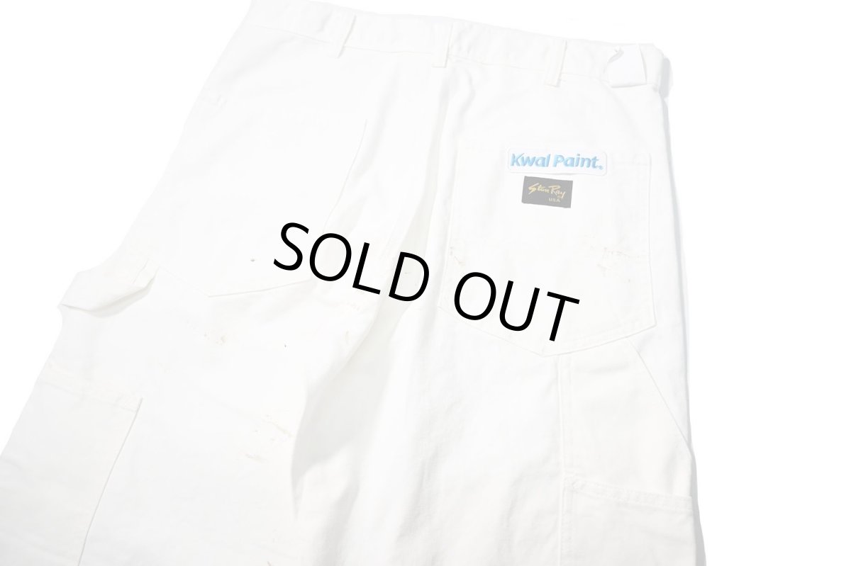 画像4: Used Stan Ray Painted Painter Pants White made in USA (4)