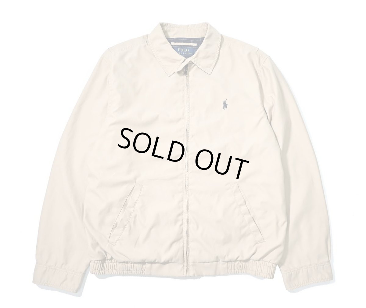 画像1: Used Polo Ralph Lauren Peach Skin Swing Top Khaki ラルフローレン (1)