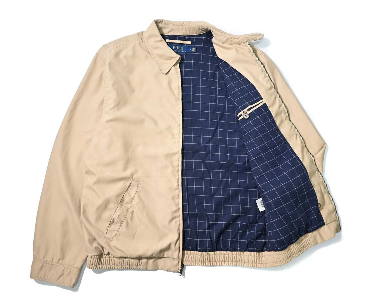 画像5: Used Polo Ralph Lauren Peach Skin Swing Top Khaki ラルフローレン (5)