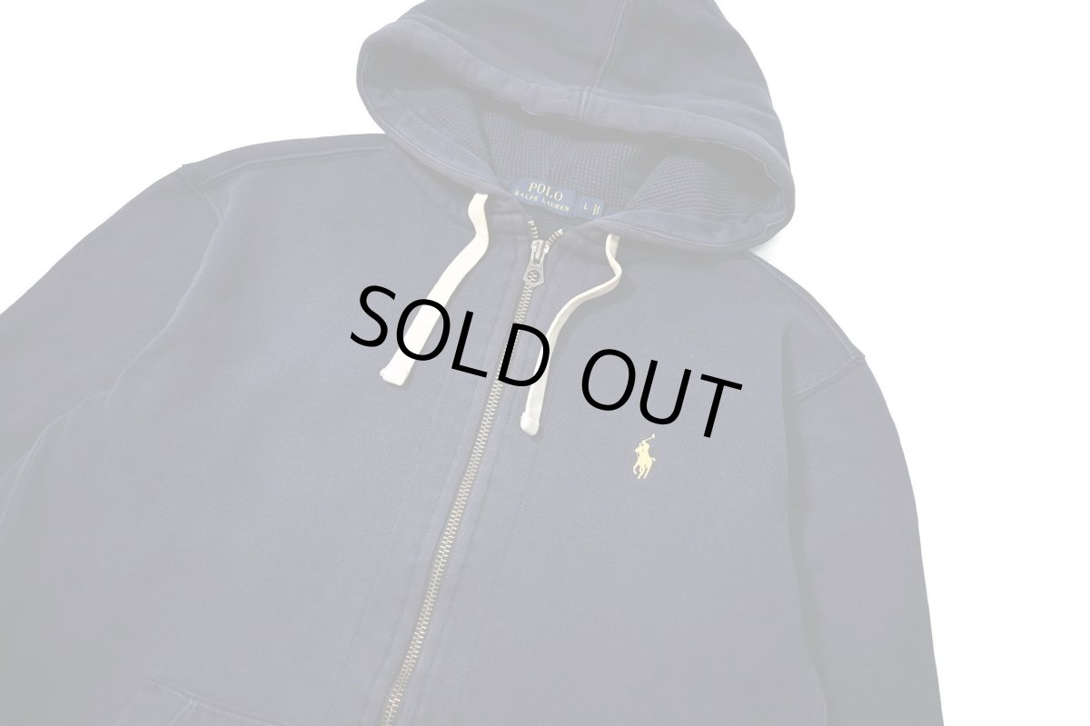 画像2: Used Polo Ralph Lauren Zip Sweat Hoodie Navy (2)