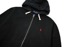 画像2: Used Polo Ralph Lauren Zip Sweat Hoodie Black (2)