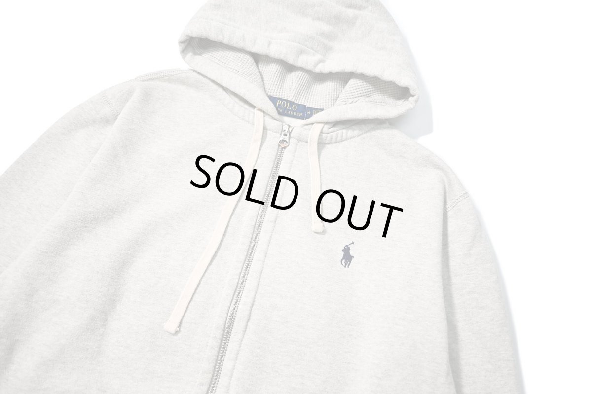 画像2: Used Polo Ralph Lauren Zip Sweat Hoodie Grey (2)