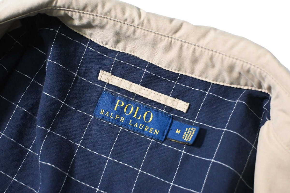 画像6: Used Polo Ralph Lauren Peach Skin Swing Top Khaki ラルフローレン (6)