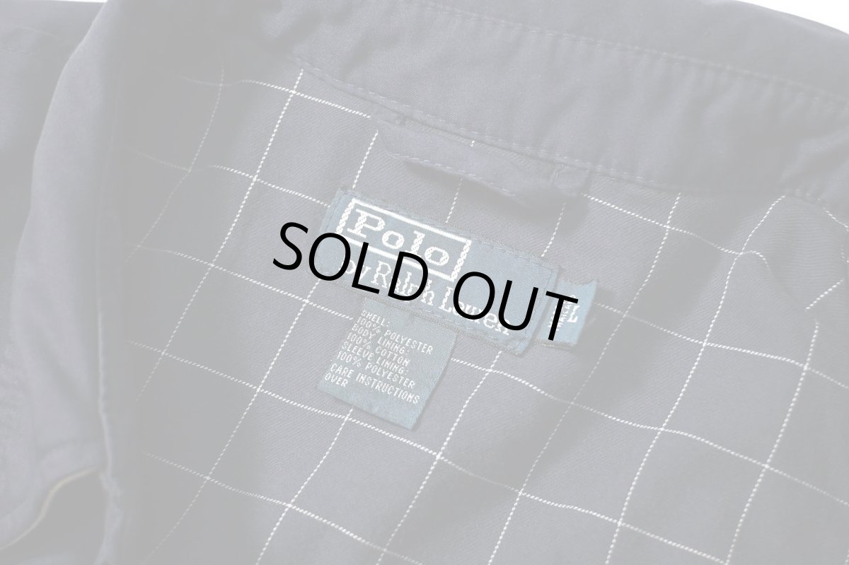 画像6: 90-00s Used Polo Ralph Lauren Peach Skin Swing Top Navy ラルフローレン (6)