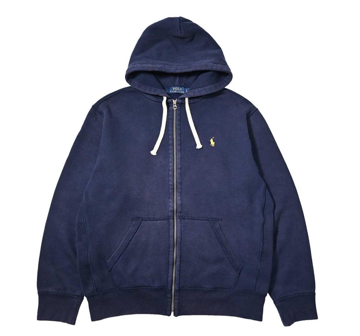 画像1: Used Polo Ralph Lauren Zip Sweat Hoodie Navy (1)