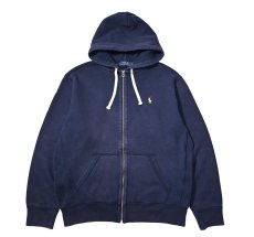 画像1: Used Polo Ralph Lauren Zip Sweat Hoodie Navy (1)