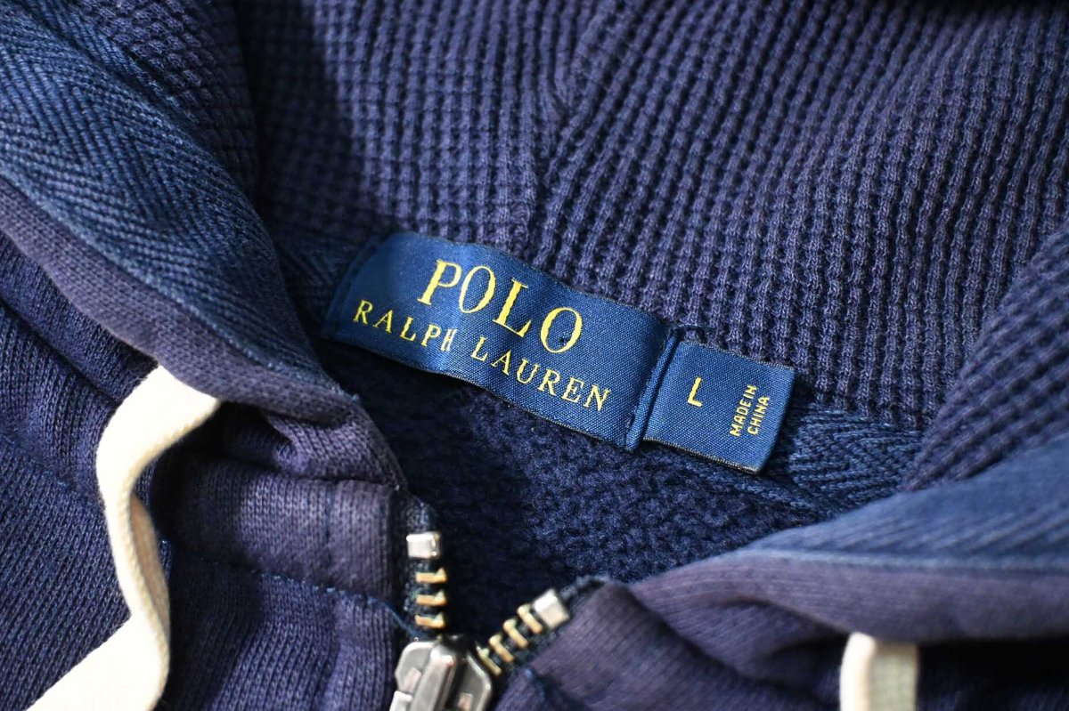 画像4: Used Polo Ralph Lauren Zip Sweat Hoodie Navy (4)