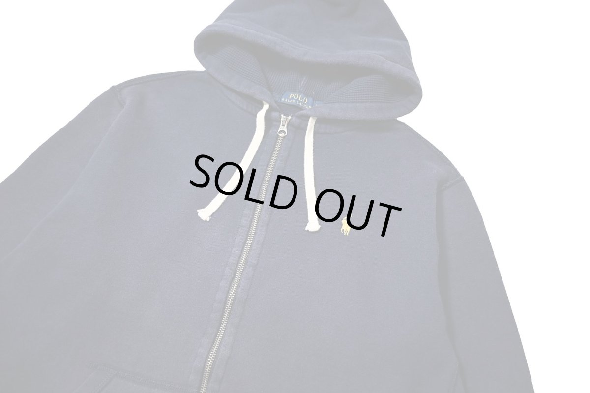 画像2: Used Polo Ralph Lauren Zip Sweat Hoodie Navy (2)