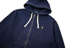 画像2: Used Polo Ralph Lauren Zip Sweat Hoodie Navy (2)