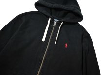 画像2: 90-00s Used Polo Ralph Lauren Zip Sweat Hoodie Black (2)