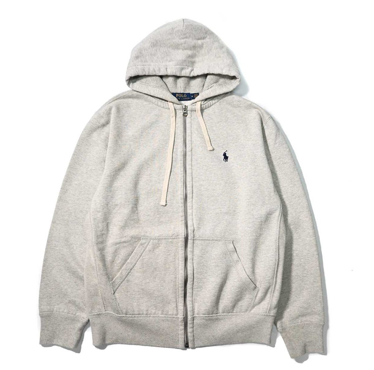 画像1: Used Polo Ralph Lauren Zip Sweat Hoodie Grey (1)