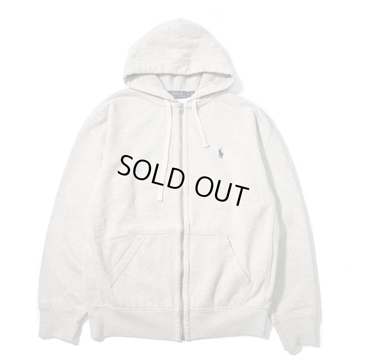 画像1: Used Polo Ralph Lauren Zip Sweat Hoodie Grey (1)