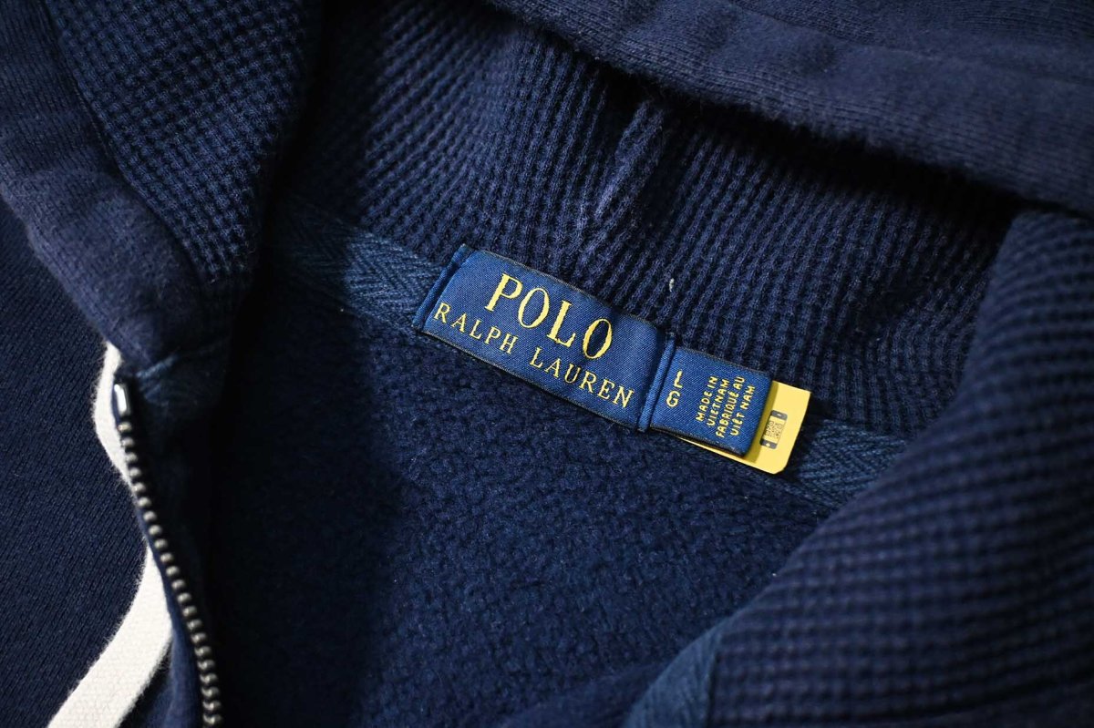 画像4: Used Polo Ralph Lauren Zip Sweat Hoodie Navy (4)