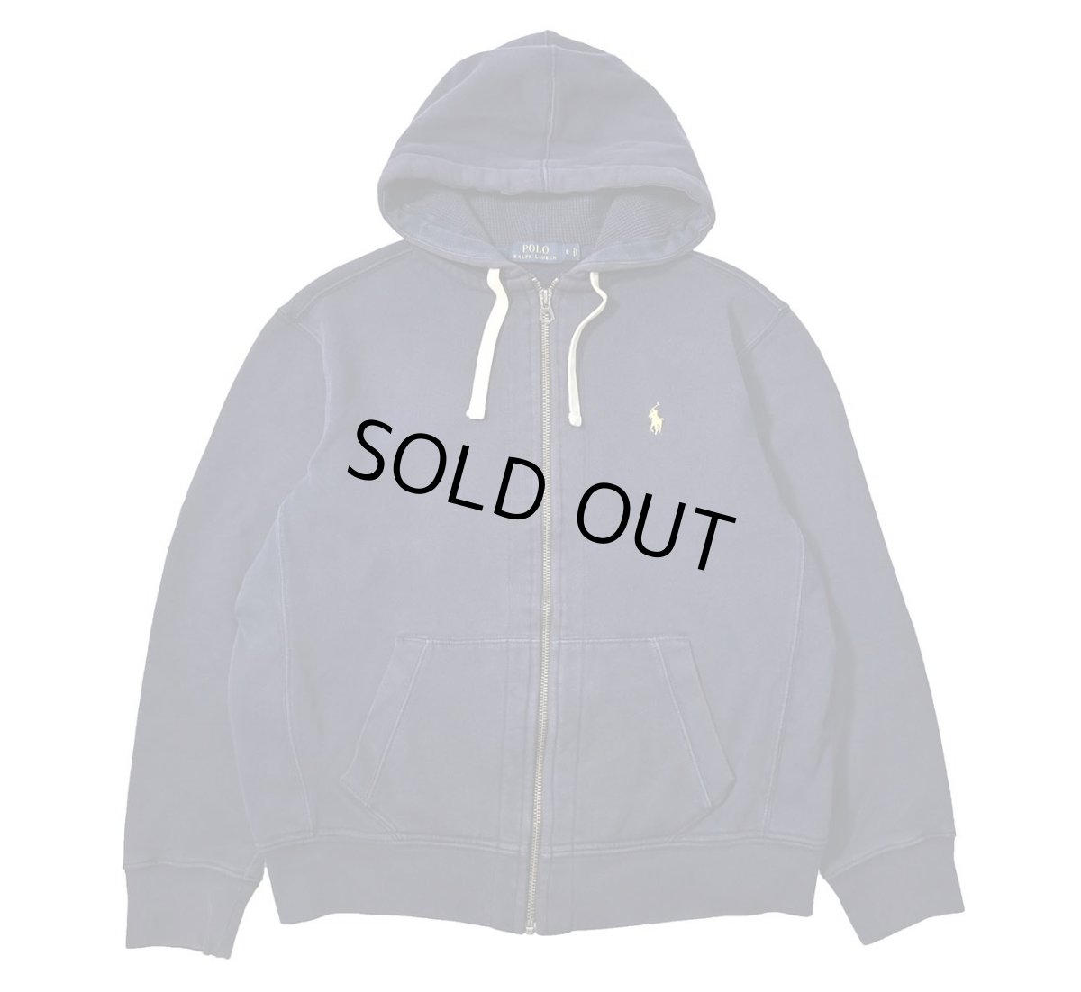 画像1: Used Polo Ralph Lauren Zip Sweat Hoodie Navy (1)