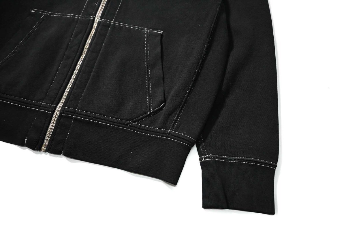 画像3: 90-00s Used Polo Ralph Lauren Zip Sweat Hoodie Black Over Dye (3)