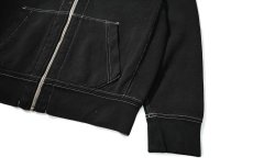画像3: 90-00s Used Polo Ralph Lauren Zip Sweat Hoodie Black Over Dye (3)