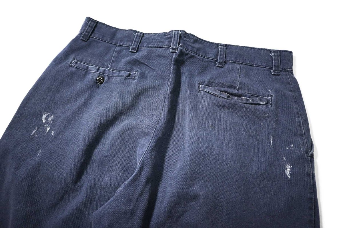 画像4: Used Red Kap Painted Work Pants Navy (4)
