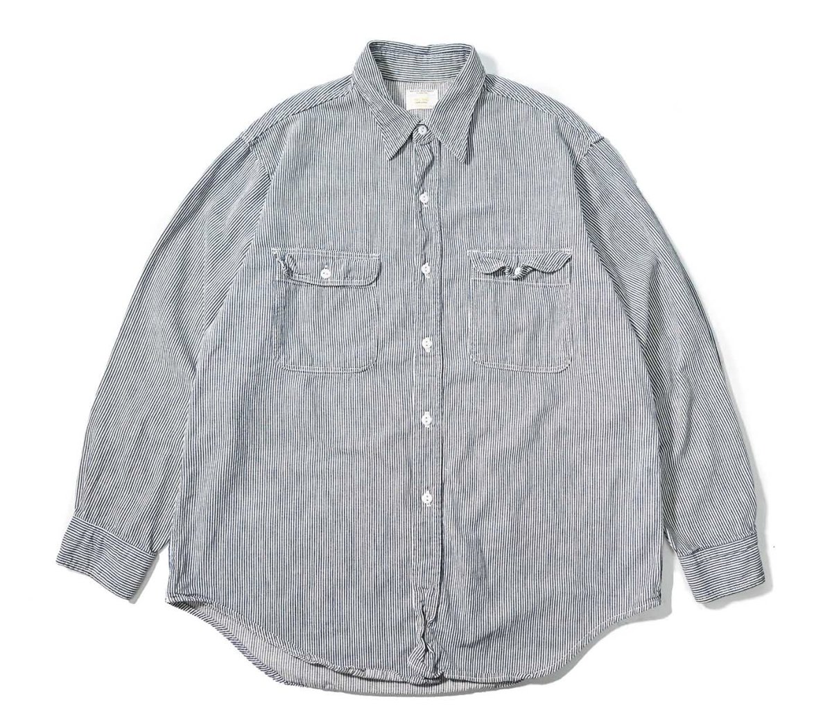 画像1: 70s Used Big Mac Hickory Stripe Work Shirt (1)