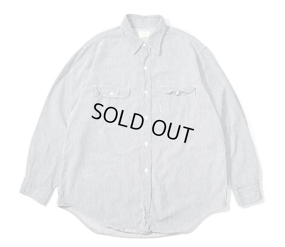 画像1: 70s Used Big Mac Hickory Stripe Work Shirt (1)