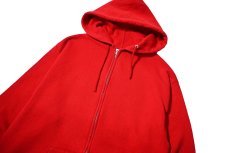 画像2: 80s-90s Used Jerzees Blank Zip Sweat Hoodie Red made in USA (2)