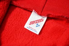 画像4: 80s-90s Used Jerzees Blank Zip Sweat Hoodie Red made in USA (4)
