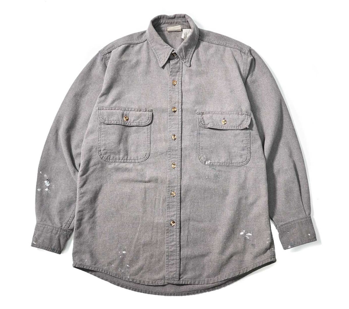 画像1: 90s Used Five Brother Chamois Cloth Shirt (1)