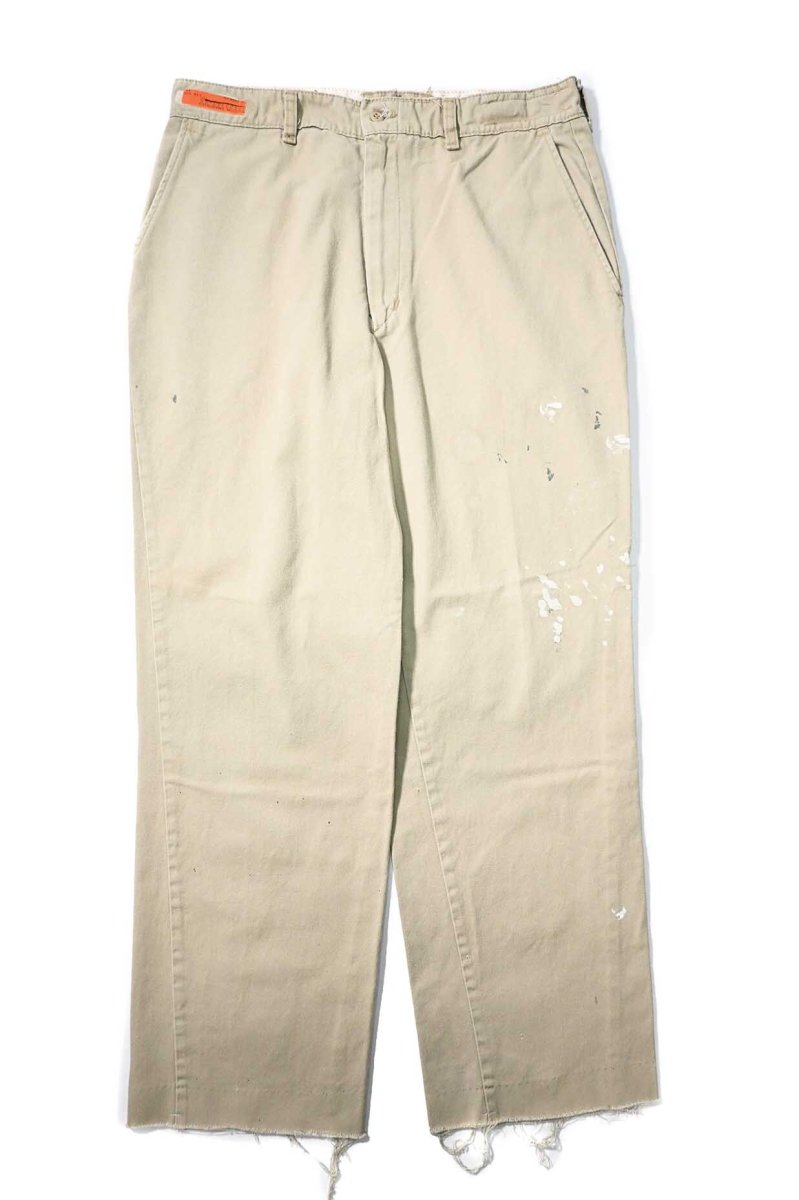 画像1: Used Red Kap Painted Work Pants Khaki made in USA (1)