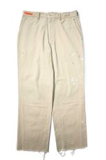 画像1: Used Red Kap Painted Work Pants Khaki made in USA (1)