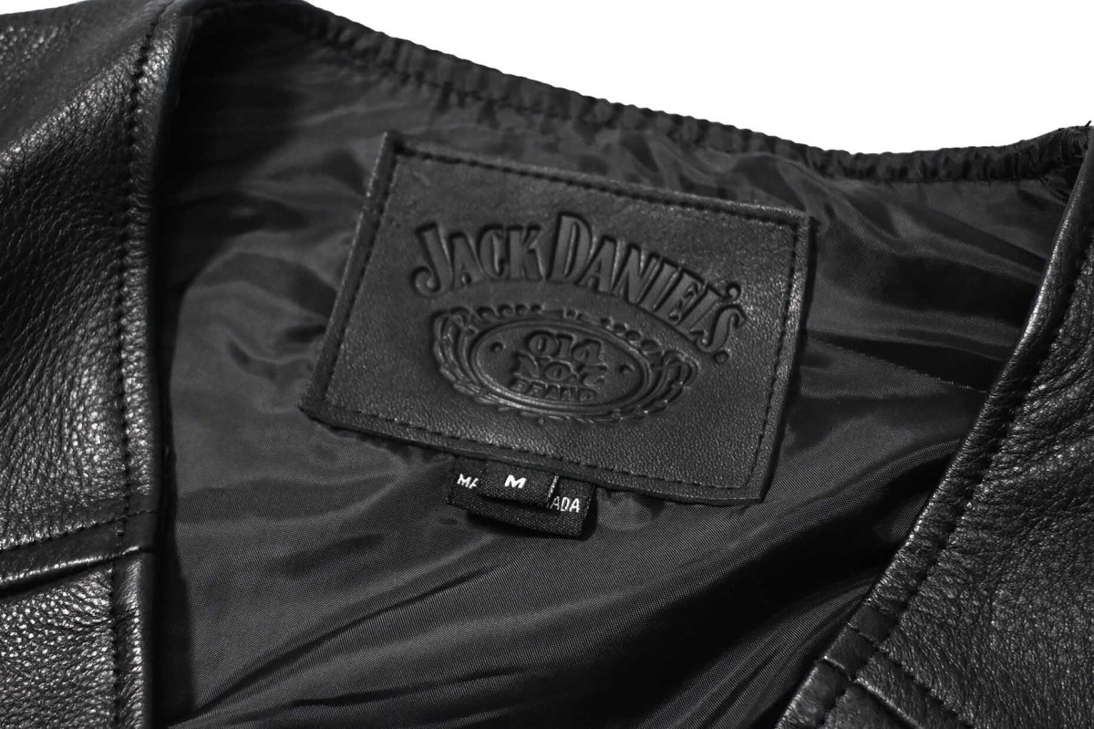 画像5: Used Jack Daniel's Leather Vest made in Canada (5)